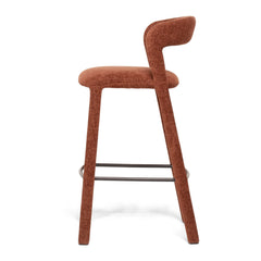 Munich Bar Stool - Rust Burgundy