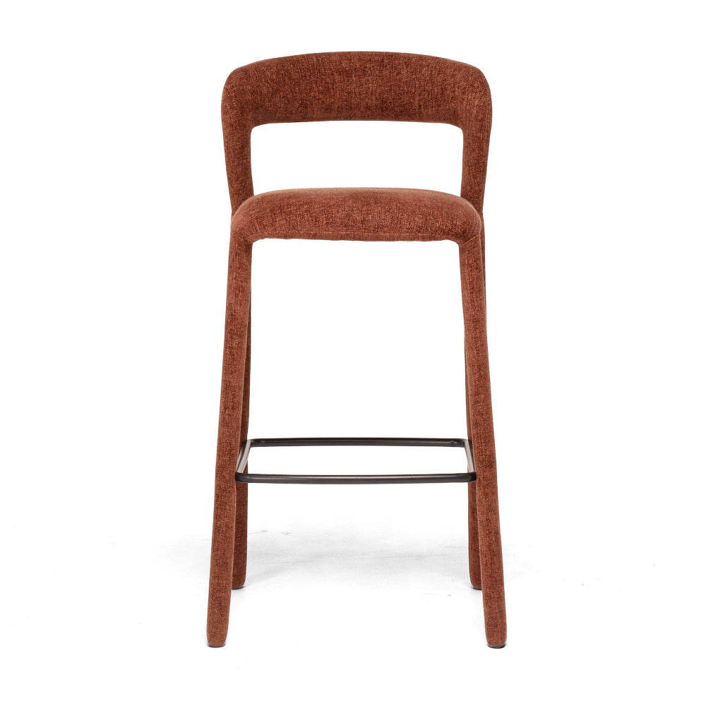 Munich Bar Stool - Rust Burgundy