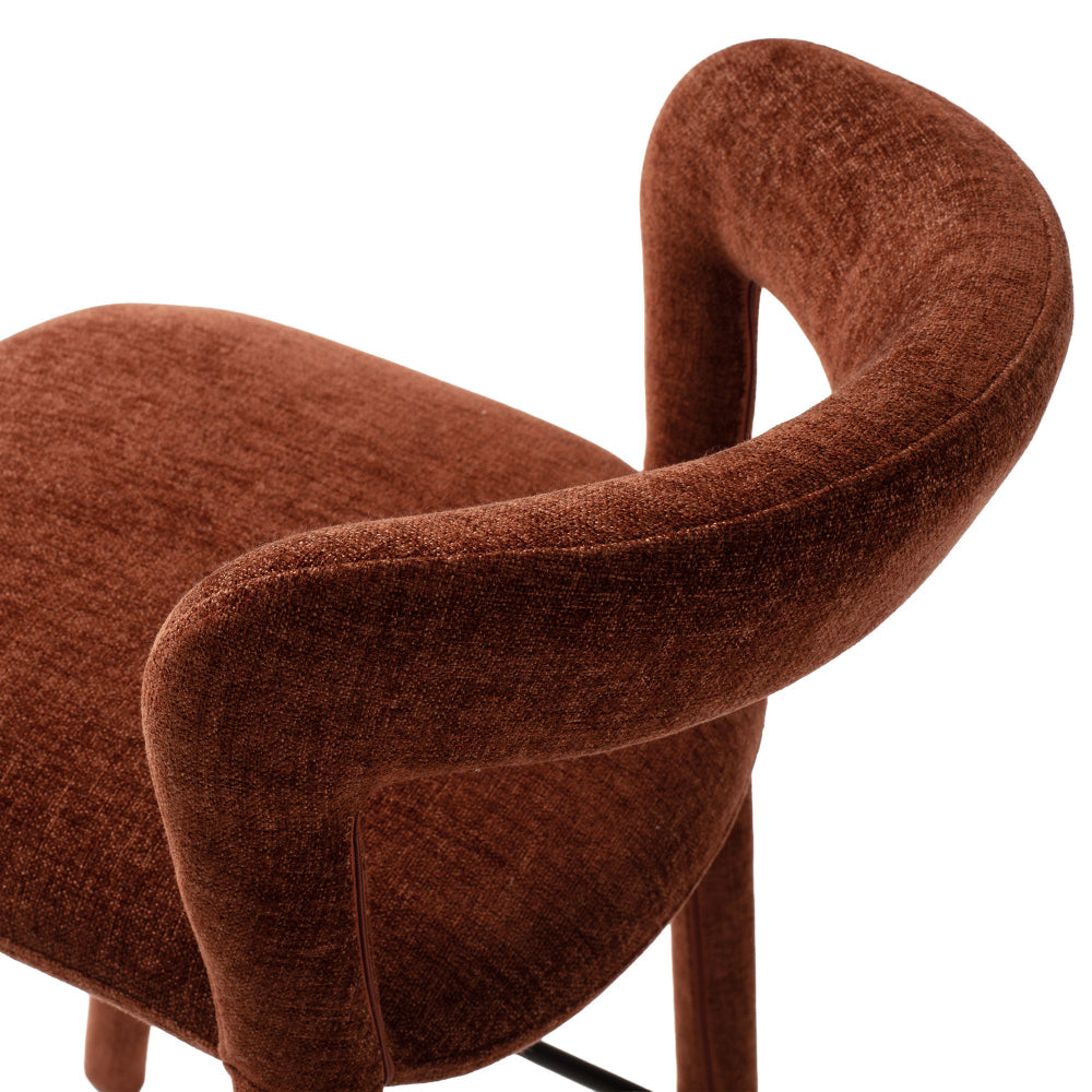 Munich Bar Stool - Rust Burgundy