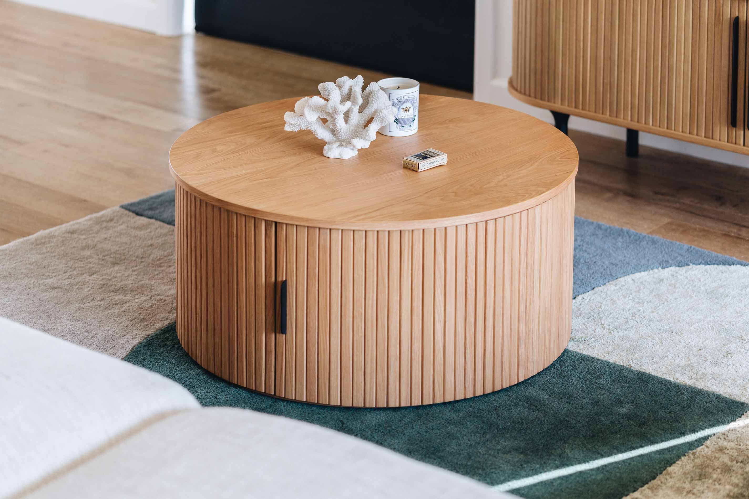Palliser Oak Round Coffee Table