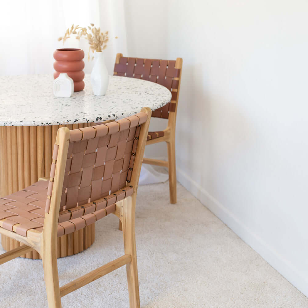 Indo Dining Chair - Plush Pink